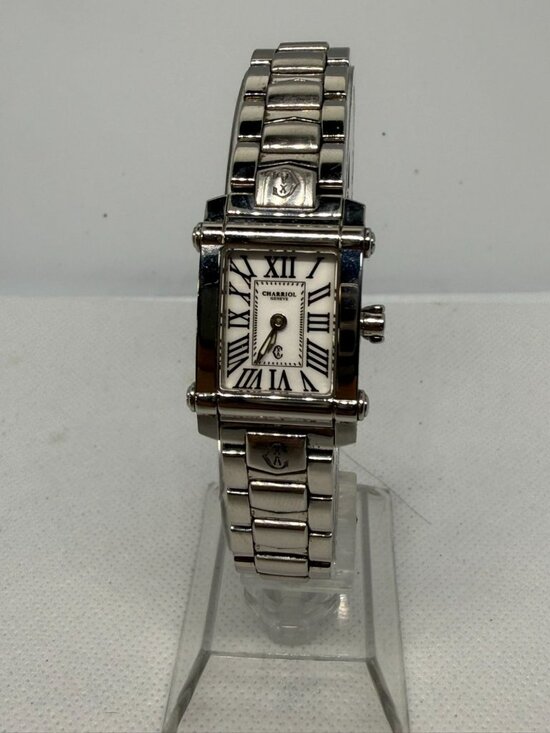 Charriol Colvmbvs CCSTRD2 Womens Rectangular White Dial Watch Roman Numeral 20mm main image 10